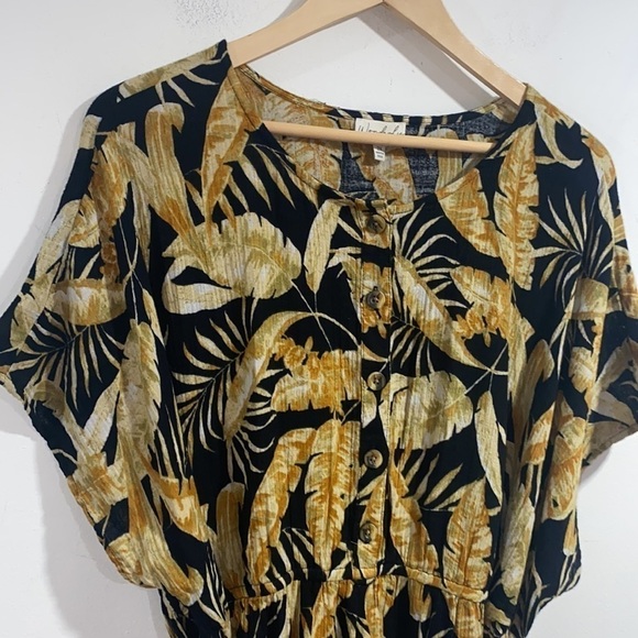 Wonderly Women’s dress Leaf‎ Print rope Belt Size 2x NEW NWT fall look ootd - Picture 2 of 7